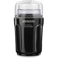 Proctor Silex Sound Shield Electric Coffee Grinder for Quiet Grinding, Stainless Steel Blades, Beans, Spices and More, 12 Cups, Black (80402)