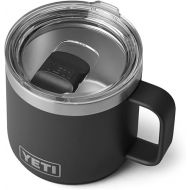YETI Rambler 14 oz Stackable Mug, Vacuum Insulated, Stainless Steel with MagSlider Lid, Black