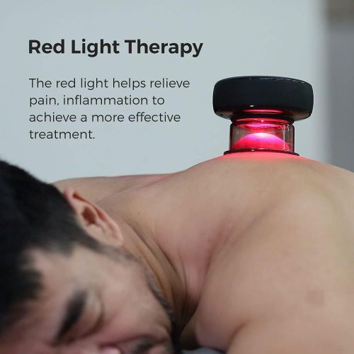  [무료배송] 스마트 부황기 물리치료 Achedaway Cupper All New Smart Cupping Therapy Massager with Red Light Therapy