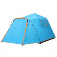 IDWO-Tent IDWO Camping Tent Automatic Pop Up Tent Outdoor 3-4 Person Waterproof Tunnel Tent Portable Trekking Tent, Blue