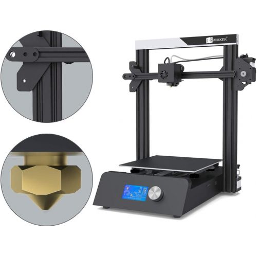 JGMAKER Magic Upgraded 3D Printer DIY Kits Fast Assemble Open Source with Metal Base Resume Printing Filament Sensor Function 220x220x250mm