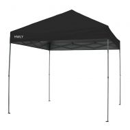 HWLY 10 X 10 Feet Instant Canopy, Straight Leg Tent, 100 Square Feet Shadow for 8-12 People, Black Color