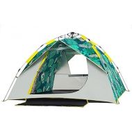 YYDS Tents for Camping Explorer Tent Automatic Quick-Opening Camping Tent Waterproof and Sunscreen Foldable Sunshade Outdoor Camping 2-3 People Camping Tents (Color : Green, Size :