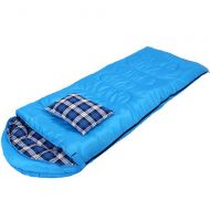 FENGS Sleeping Bag with Compression Bag for, Easy to Carry, Suitable for Camping, Outdoor Activities Blue