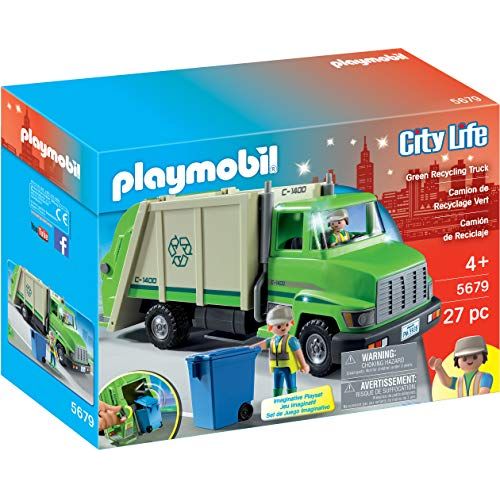 플레이모빌 PLAYMOBIL Green Recycling Truck