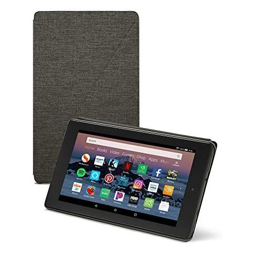  Amazon Fire HD 8 Tablet Case (Compatible with 7th and 8th Generation Tablets, 2017 and 2018 Releases), Charcoal Black