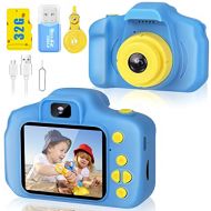 [아마존베스트]Desuccus Kids Camera HD 1080p Video Digital Camera for Kids Birthday Gift for 3-8 Year Old Boys and Girls Toddler Video Record Camera with 32GB SD Card 2.0 Inch IPS Screen 5 Puzzle