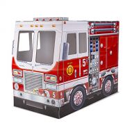 Melissa & Doug Fire Truck Indoor Corrugate Cardboard Playhouse (4 Feet Long, Great Gift for Girls and Boys - Best for 3, 4, 5 Year Olds and Up)