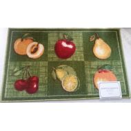 The Pecan Man 6 FRUITS by EE KITCHEN RUG (non skid latex back),1Pcs 17x28