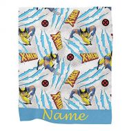 CUXWEOT Personalized Kids Fleece Blanket with Name Custom X-Men Baby Throw Blanket for Bed Birthday Gift Baby Shower (30 x 40 inches)