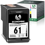 Economink Remanufactured Ink Cartridges Replacement for HP 61 Black HP61 to use with Envy 4500 4502 5530 DeskJet 2512 1512 2542 2540 2544 3000 3052a 1055 3051a 2548 OfficeJet 4630