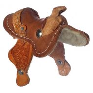 Aztec Imports, Inc. Dollhouse Miniature 1:12 Scale Western Leather Saddle #M0026