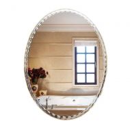 XINGZHE Bathroom Mirror- Wall-Mounted Vanity Mirror-Elliptical Frameless Sink Vanity Mirror-Vanity Mirror Decorative Wall Mirror for Bedroom/Bathroom/Hotel Makeup Mirror (Size : 50