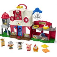 Fisher-Price Little People Caring for Animals Farm Bundle, Electronic Smart Stages Playset and Animals Figure Set for Toddlers Ages 1 and Up
