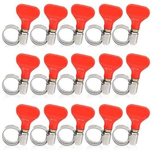  GLIDESTORE Worm Gear Clamp Stainless Steel for Home Brewing Plumbing Automotive and Mechanical Applications, Beer Line Clamps 10-16mm (0.39-0.63) (Pack of 15)