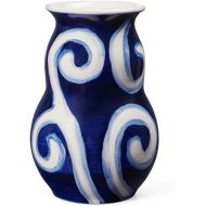 Kahler Design 695012 Tulle Vase Porcelain 13 x 8.5 x 8.5 cm Blue