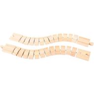 Bigjigs Rail Wooden Crazy Train Track (2 pk) - Compatible with Bigjigs Train Sets and Most Wooden Train Set Brands, Quality Bigjigs Train Accessories