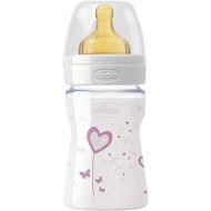 Chicco Girl 00020710100000 Welfare Glass Regular Natural Flow Bottle, Pink, 150 ml