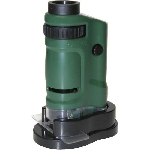  [아마존베스트]Carson MicroBrite Plus 60x-120x Power LED Lighted Pocket Microscope (MM-300) & MicroBrite 20x-40x LED Lighted Pocket Microscope for Learning, Education and Exploring (MM-24, MM-24M
