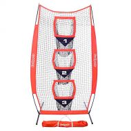GoSports 8’ x 4’ Football Training Vertical Target Net, Improve QB Throwing Accuracy ? Includes Foldable Bow Frame and Portable Carry Case