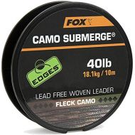 [아마존베스트]Fox Submerge Camo Lead Free Woven Leader for Carp Fishing, Leader Material for Carp Assembly, Carp Line, Load Capacity: 40 lbs / 18 kg