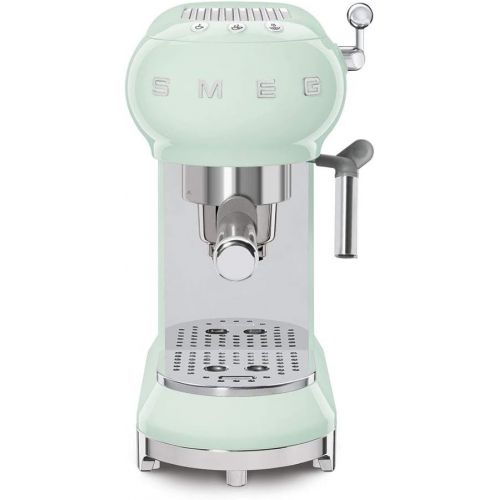스메그 Smeg ECF01PGUS Espresso Machine, Pastel Green