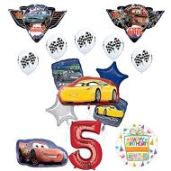 Mayflower Products Disney Pixar Cars 3 5th Birthday Party Supplies and Balloon Decorations