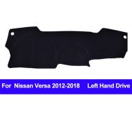 AUCD Car Dashboard Cover Dash Mat Dash Pad Auto DashMat Carpet Anti-UV Non-Slip for Nissan Versa 2012 2013 2014 2015 2017 2018