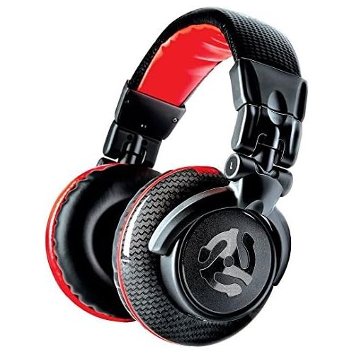  [아마존베스트]Numark Red Wave Carbon - Lightweight High Quality Full Range DJ Headphones with Swivel 50mm Drivers, Removable Cable, 3.5mm Adapter and Bag