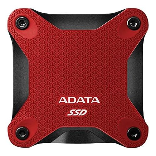  [아마존베스트]ADATA SD600Q 480GB Ultra-Speed Portable Durable External SSD - Up to 440MB/s - 3D NAND USB3.2 Red (ASD600Q-960GU31-CRD)