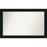 Amanti Art Outer 48 x 30 Wall Mirror, Choose Your Custom Size Extra Large, Corvino Black Wood