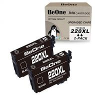 BeOne Remanufactured Ink Cartridge Replacement for Epson 220 XL 220XL T220 T220XL Black 2-Pack to Use with Workforce WF-2750 WF-2630 WF-2650 WF-2760 WF-2660 Expression XP-420 XP-32