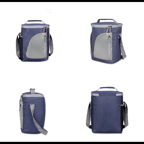  Teerwere Picnic Basket Portable 9L Insulated Back Packs Oxford Clothed Lunch Packs Student Lunch Packs Picnic Baskets with lid (Color : Navy)