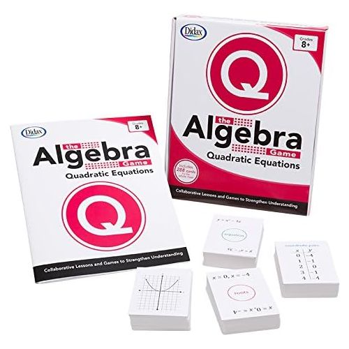  Didax Educational Resources The Algebra Game: Quadratic Equations Basic Educational Game