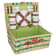 Picnic & Beyond Willow Picnic Basket for Four