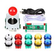 Arcade Buttons EG STARTS 1 Player DIY Kit Joystick 5V LED Arcade Button for Arcade Stick PC Games Mame Raspberry pi
