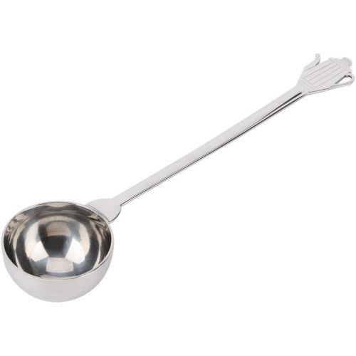  Fdit 0.35 Oz Stainless Steel Coffee Scoop Spoon with Long Handle Tablespoon Measure Scoops Espresso Maker Spoons for Tea Sugar Coffee Bean Flour 7.9 in