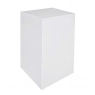 Marketing Holders Acrylic Display Cube Pedestal Art Sculpture Stand Display Box 12w x 12d x 24h White