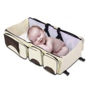Travel Beds Multifunctional Baby Bassinet Carrycot Foldable Portable 3 in 1 Changing Diaper Bag Carry Everywhere