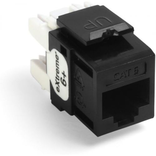  Leviton 61110-RE6 eXtreme 6+ QuickPort Connector, CAT 6, Black