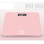 ZXMDMZ-Scales Stylish Bathroom Body Fat LCD Digital Weight Scale, Home Electronic Intelligence - 11.8x11.8x0.9inch ZXMDMZ (Color : Rose Gold)