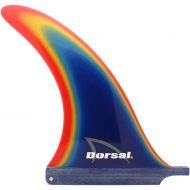 DORSAL Transition Blue Fiberglass Longboard Surfboard SUP Surf Fin 7 inch Rainbow