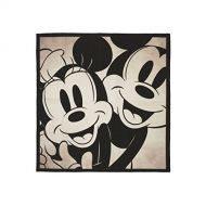 Gertmenian: Disney HD Digital Retro Collection Classic Mickey Mouse and Minnie Bedding Square Rug 54 x 54 inch, Gray