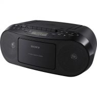 Sony Portable Stereo Cd Player & Tape Cassette Recorder With Digital Tuner AM/FM Radio & Mega Bass Reflex Stereo Sound System Plus 6ft CubeCable Aux Cable to Connect Any Ipod, Ipho
