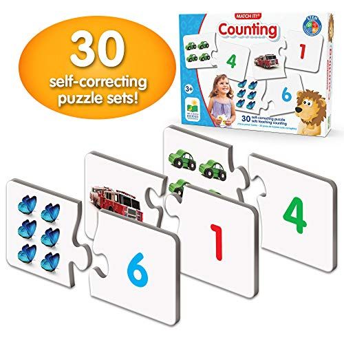  The Learning Journey: Match It! - Counting - Self-Correcting Number & Learn to Count Puzzle