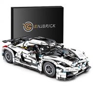 Enjbrick Car Building Kit,Cars Collectible Building Blocks Toy for Adults,1:14 Scale Race Car Model Engineering Toy 1250 Pieces