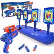 BAODLON Digital Shooting Targets with Foam Dart Toy Gun, Electronic Scoring Auto Reset 4 Targets Toys, Fun Toys for Age of 5, 6, 7, 8, 9, 10+ Years Old Kids, Boys & Girls, Compatib
