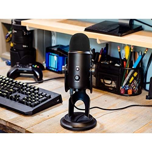  [아마존베스트]Aobetak Pop Protector Large Foam Microphone Cover Windshield for Blue Yeti / Yeti Pro Condenser Microphone Black