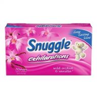 Snuggle Exhilarations Fabric Softener Dryer Sheets, Wild Orchid & Vanilla, 70-Count (Pack of 3)