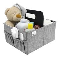 Sorbus Baby Diaper Caddy Organizer - Nursery Essentials Storage Bin for Diapers, Wipes & Toys, Newborn & Infant Portable Car Travel Storage Bag, Changing Table Organizer, Great Bab